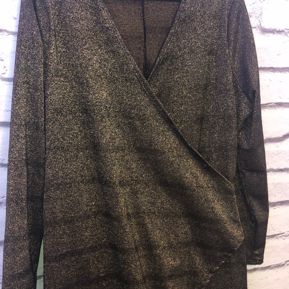 Glendora -striped unicorn-gold and black shimmer